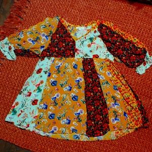 Umgee Patchwork Dress